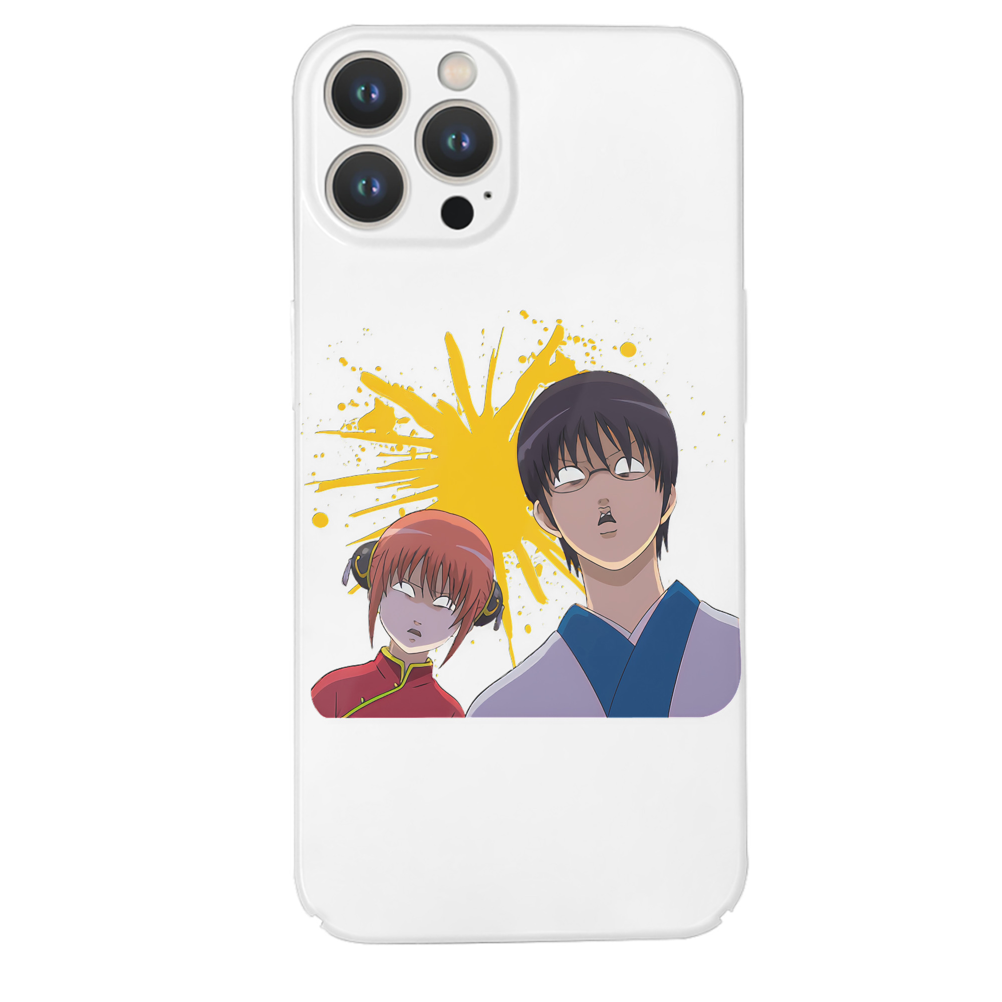（画像用） ぎんたま 坂田銀時（さかたぎんとき） 神楽 志村新八（しむら しんぱち） GINTAMA Sakata Gintoki Kagura Shimura Shinpachi 【iPhone 14シリーズ対応】ハードケース